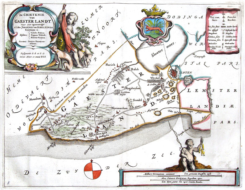 Friesland Gaesterland Sloten 1664 Haackma-Gravius